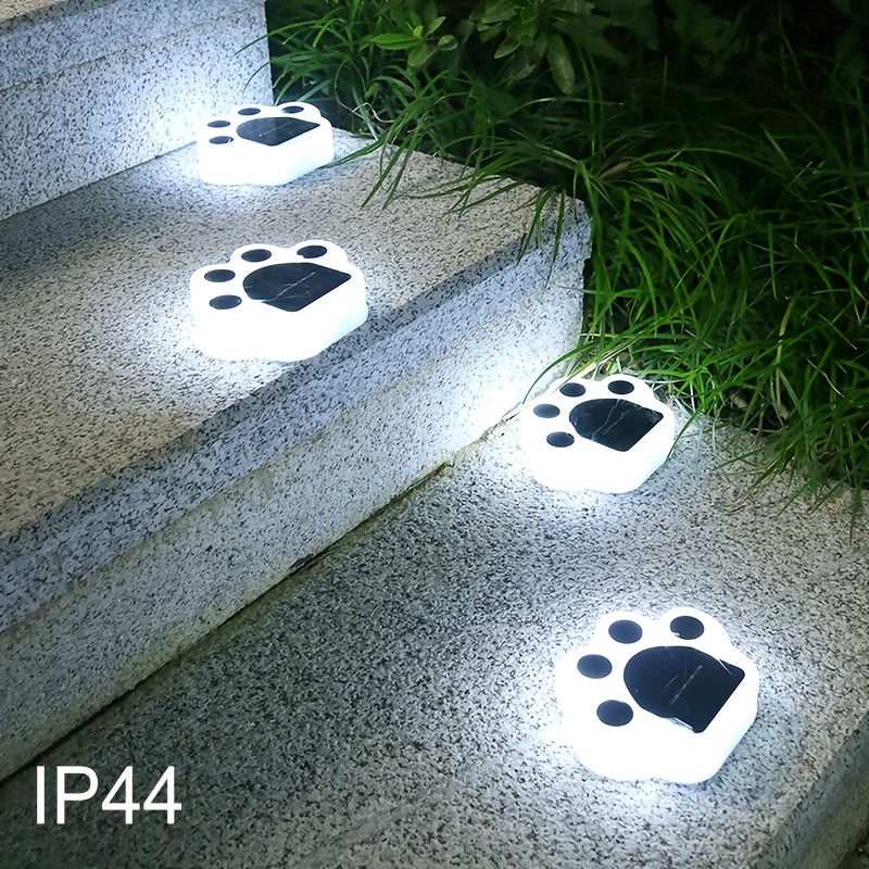 Luz de sendero con montaje semihundido alimentada por energía solar, plástico, batería de níquel de 600mAh, con sensor de luz, para exterior, patio, jardín de la casa, decoración de césped