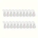 20 piezas de conectores de plástico de moda para perchas de ropa, organizador de pared que ahorra espacio, solución de almacenamiento elegante para el armario, accesorios de gancho duraderos para uso doméstico y de cocina, ganchos utilitarios