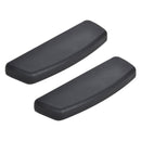 Accesorios de reposabrazos para silla de oficina con superficie de TPU, reposabrazos deslizantes 2D, superficie de silla de oficina, reposabrazos de plástico, superficie de accesorios, un par de superficies de reposabrazos deslizantes negras.