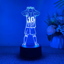 1pc Luz Nocturna 3D Creativa Serie Fútbol con Control Táctil USB, Brillo Ajustable y Colorido - Regalo para Aficionados del Fútbol
