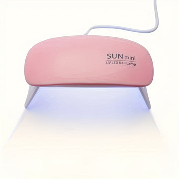 Lámpara de uñas plegable y portátil Sunmini - Diseño compacto alimentado por USB para uso en casa y salón, amigable con tonos claros, con intensidad de luz ajustable y 3 modos de enfriamiento, lámpara de uñas para uñas, equipo de salón, estética moderna,