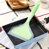 Espátula de silicona versátil - Antiadherente, resistente al calor para cocinar, revolver y asar - Ideal para panqueques, bistecs y más - Herramienta de cocina colorida | Diseño llamativo | Utensilio de cocina duradero