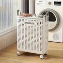 Cesta de Lavandería de Gran Capacidad y Transpirable - Higiénica, Separadora y Clasificadora de Ropa Sucia para la Organización del Baño en Casa