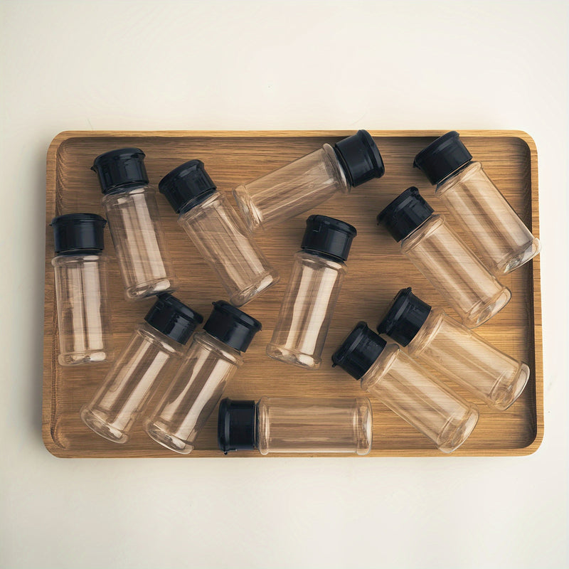 10/12 piezas de botellas de especias resistentes al óxido con tapas fáciles de agitar - Ideal para una cocina eficiente y organizada, mejora la decoración
