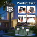 Conjunto de 12 Luces Solares LED para Jardín, Iluminación Exterior con Temporizador Automático, Diseño Pequeña Casa para Patio, Césped y Entrada, Resistentes al Clima y Eficientes en Energía, Iluminación Paisajística | Luces Decorativas para Jardín | LED