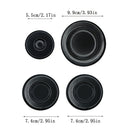 4/8 piezas Conjunto de cubiertas de quemadores de estufa Sabaf, accesorios de estufa de gas metálicos con protectores ignífugos planos y texturizados, no requiere batería