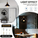 2/3/4/6/8 piezas de candelabro industrial E27/E26 base, luces colgantes retro antiguas, iluminación para el hogar y la cocina, luz de poste
