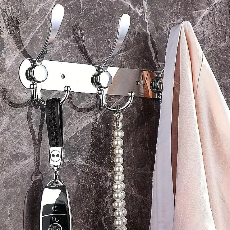 Gancho de pared de acero inoxidable fácil de instalar, estilo tradicional, ideal para organizar el baño