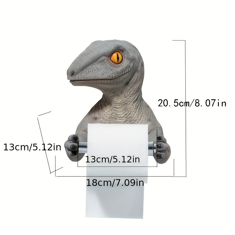 1 Unidad, Soporte De Papel Para Colgar En La Pared Con Diseño De Dinosaurio, Soporte Para Papel Higiénico Montado En La Pared, Decoración Para El Baño