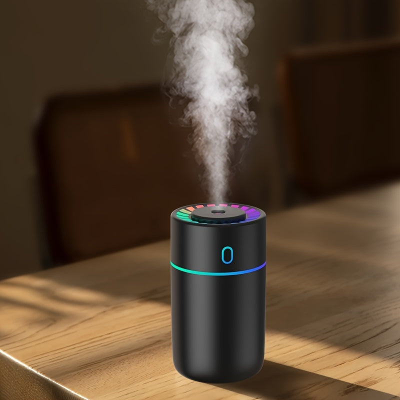 Humidificador ultrasónico portátil de 230 ml, difusor de aroma de nano niebla de plástico multisala con alimentación USB y funcionamiento silencioso para dormitorio, oficina y escuela - 1 unidad