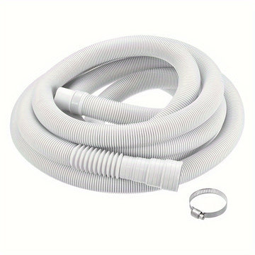 Manguera de Drenaje Flexible para Lavadora Blanca - Plástico Duradero, Accesorio Esencial para Electrodomésticos