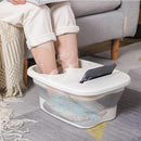 Balde Plegable Grande - Diseño Bicolor Portátil para Uso Doméstico, Cubo de Plástico Duradero para Lavandería y Remojado de Pies, Sin Necesidad de Electricidad, Ideal para Lavar la Cara, Cuidado de Manos y Regalos Festivos (Navidad/Halloween), Esencial d