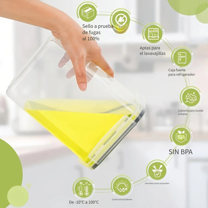 6/10 Paquete de contenedores de almacenamiento de alimentos de plástico libres de BPA con cierre de pestillo, seguros para el lavavajillas, organizadores de cocina y despensa multipropósito para azúcar, harina, repostería - Incluye etiquetas y marcador