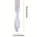 Limpiador de Pies de Acero Inoxidable Resistente - Exfoliante para Pedicura, Talones y Dedos Muertos en Color Beige Claro - Herramienta Manual para Cuidado del Pie en Casa o Salón, Fácil de Limpiar, Diseño Ergonómico y Construcción Duradera