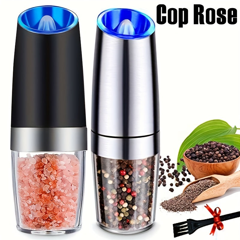 1pc Molinillo de Pimienta Automático, Molinillo de Sal Ajustable, Molino de Especias para el Hogar, Molinillo Eléctrico de Comino para Cocina, Utensilios de Cocina