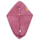 Toalla de Microfibra para el Cabello con Diseño de Dibujos Animados - Material Suave de Vellón Coral, Diseño Seguro de Asa Única, Gorro de Baño para Secar Cabello Mojado, Accesorio Ideal para Baños en Autocaravanas