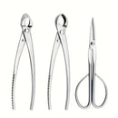 Juego de herramientas para bonsái de 3 piezas / Kit de herramientas para bonsái de acero aleado con tijeras de brotes individuales, incluyendo tijeras con mango de 210mm de largo / tijeras para ramas de 205mm / tijeras para nudos de 205mm (juego de 3 pie