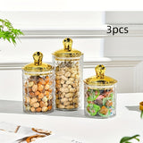 Juego de 3 frascos herméticos grandes para bocadillos y condimentos, resistentes y a prueba de humedad
