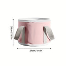 Balde portátil para remojar pies, con aislamiento térmico y plegable, ideal para dormitorios y uso en el hogar