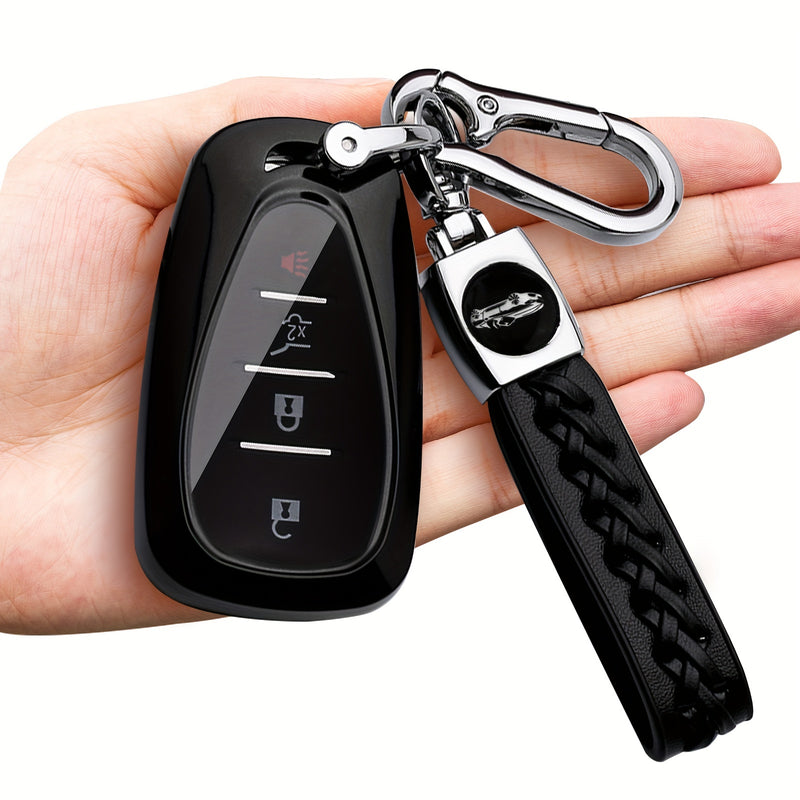 1pc Funda de Llave para Coche a la Moda Resistente a Arañazos Adecuada para Modelo de Alta Gama