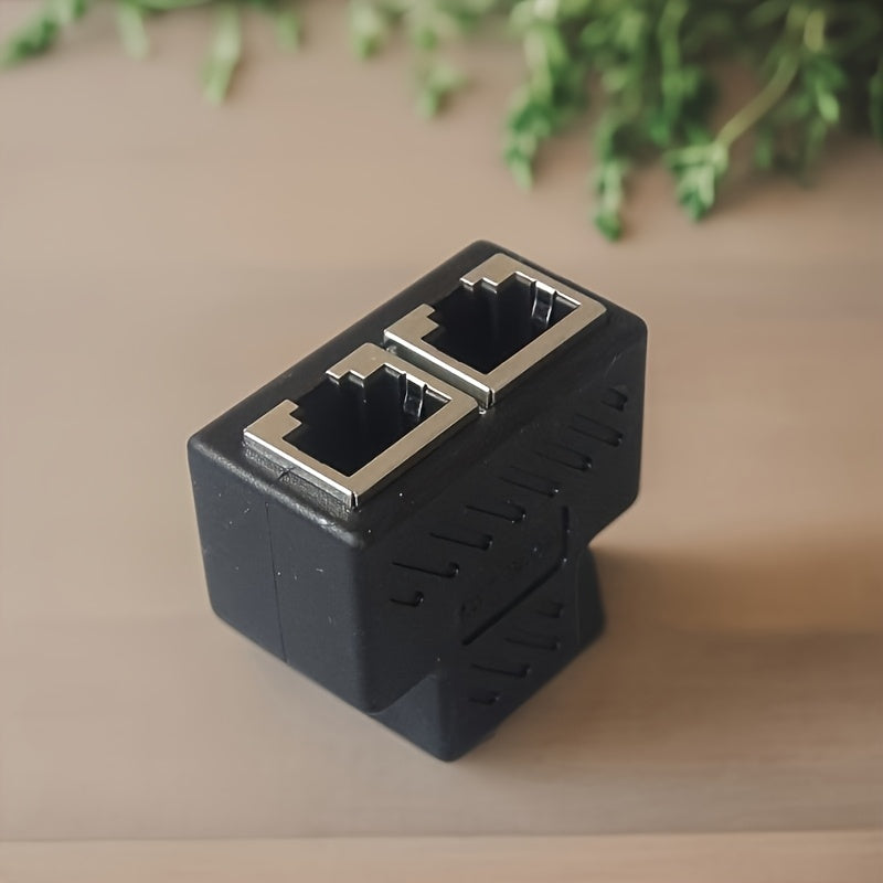 5 piezas, Adaptador de Línea Ethernet RJ45 Hembra a Hembra 3 Vías