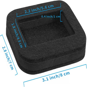 12 unidades de tazas de feltro para muebles, detenedores de patas de sillas para pisos de madera dura, tipo de acabado metálico: Otros tipos, con previene deslizamientos y rayones para sillas de oficina, camas y refrigeradores