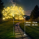 Luces solares para jardín, IP65 de alta calidad y resistentes a la lluvia, 8 modos de iluminación ajustables, adecuadas para caminos, patios traseros, jardines, decoraciones de fiestas navideñas, luces decorativas de tierra DIY.