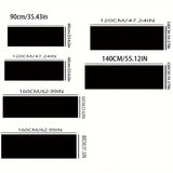 Alfombra de felpa negra profunda de lujo - Suave, hipoalergénica y liviana, fácil de limpiar - Ideal para sala, dormitorio y más - Hecha a mano en poliéster, antideslizante, forma rectangular, alfombras para sala