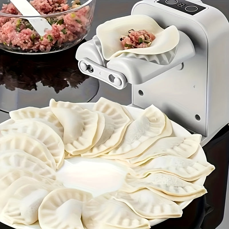 1 pieza, máquina de dumplings eléctrica, máquina de dumplings automática recargable mejorada 2023, carga USB, batería de litio, accesorio capacitivo, crea 1500 dumplings cuando está completamente cargada, electrodoméstico compacto de cocina, máquina de h
