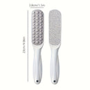 Placa de exfoliación de pies de acero inoxidable de doble cara, esencial para eliminar callos y piel muerta, dejando tus pies suaves