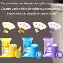 1 Juego de Accesorios para Cepillo de Inodoro Desechable, Eliminación Potente de Manchas + Fragancia Duradera, Cabezal de Cepillo de Baño Descartable, Suministros para el Cuarto de Baño