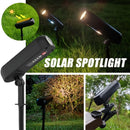 2 piezas de luces solares para jardín al aire libre, luz cálida, luz verde, luz de árbol, luces de paisaje para jardín, luces solares de iluminación IP65, impermeables para jardín, camino, lugar turístico, luz de proyección de patio, luz de decoración de