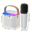 Micrófono inalámbrico portátil con 2.4G/3G/4G/5G inalámbrico, carga USB-C, batería, diseño compacto para karaoke, podcasting, transmisión en vivo - Incluye estuche de transporte, micrófono inalámbrico para karaoke, equipo de podcasting, micrófono elegant