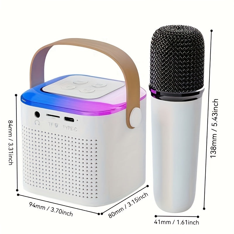 Micrófono inalámbrico portátil con 2.4G/3G/4G/5G inalámbrico, carga USB-C, batería, diseño compacto para karaoke, podcasting, transmisión en vivo - Incluye estuche de transporte, micrófono inalámbrico para karaoke, equipo de podcasting, micrófono elegant