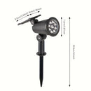 Foco solar AMILL para jardín exterior, iluminación de paisaje con sensor de luz, montaje semiempotrado, no desmontable, material de plástico, ideal para patio, pared, jardín, alberca, camino - perfecto para bodas, festivales, decoración festiva, luces de