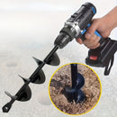 1pc Kit de Taladro Manual Resistente – Muestreador de Suelo en Forma de Cuchara y Broca Espiral, Herramienta Metálica Hexagonal para Plantar, Excavar y Aflojar Tierra