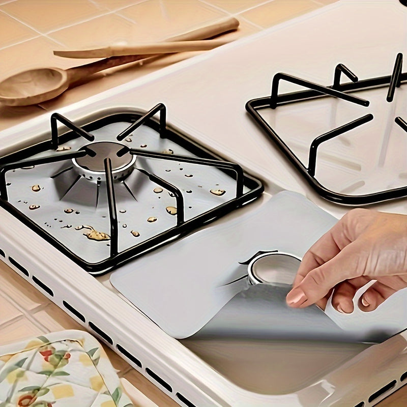 Cubierta Protectora Reutilizable para Quemador de Estufa, Accesorio de Herramienta de Limpieza de Cocina, Material Duradero