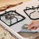 Conjunto de 4 Cubiertas para Quemadores de Cocina Reutilizables - Protectores Duraderos de Plástico para Hornillas, Protección de Superficie Fácil de Limpiar para Estufas de Gas, Accesorios Esenciales de Cocina, Cubiertas Reutilizables para Estufa | Herr