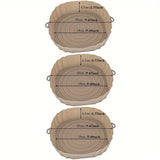 3 piezas de fundas de silicona para freidor de aire de 7,09 pulgadas, cestas reutilizables antiadherentes, accesorios para horno, fundas para sartenes, gadgets de cocina, cocina en casa.