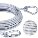 1 Juego, Cuerda de ropa de acero inoxidable, portátil, ideal para lavandería en interiores/exteriores, accesorios de camping, baños y dormitorios, cuerdas de ropa