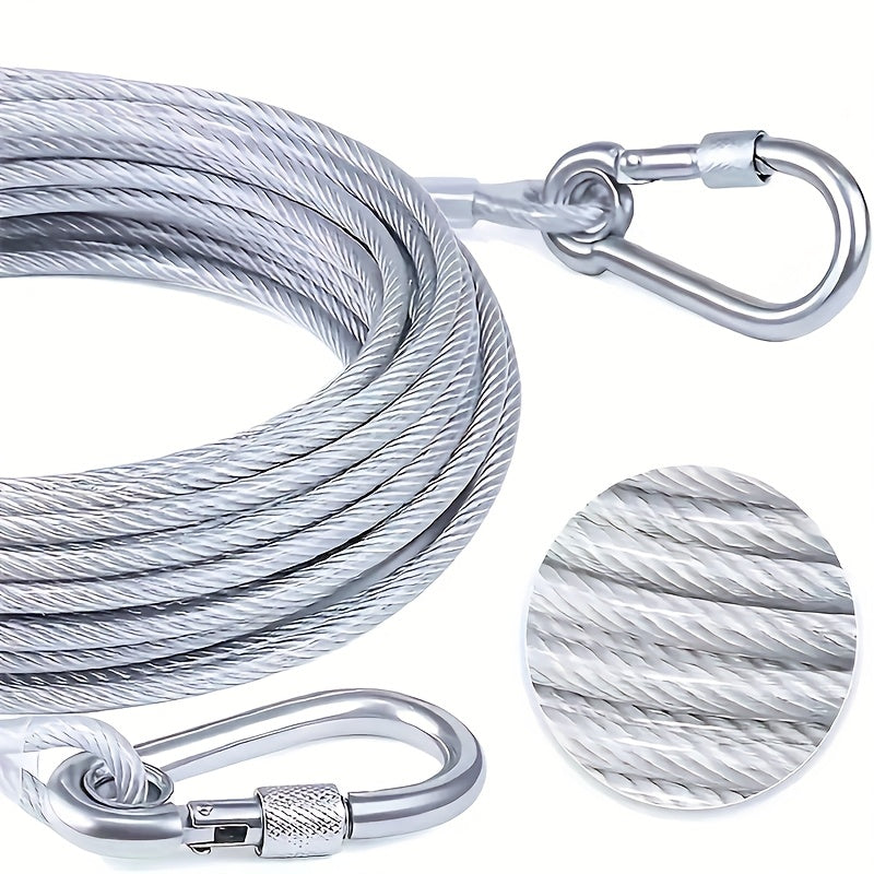 1 Juego, Cuerda de ropa de acero inoxidable, portátil, ideal para lavandería en interiores/exteriores, accesorios de camping, baños y dormitorios, cuerdas de ropa