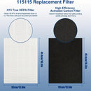 5 cartuchos de filtro de reemplazo para purificadores de aire Winx115115, C535, 5300, 5300-2, 6300, 6300-2, AM90, P300 (1 filtro HEPA premium y 4 filtros de carbon activado)