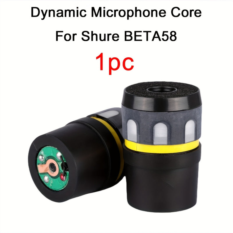 Núcleo de Micrófono Dinámico para Shure BETA58, Cartucho de Micrófono Dinámico Unidireccional con Cable de Reemplazo, Cabezal de Captación de Sonido para Estudio y Grabaciones En Vivo