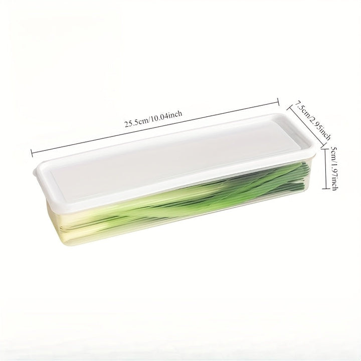 3 contenedores de plástico apilables con tapa, reutilizables, ideales para cebollas, apio, hierbas, ajo, pasta y huevos, cajas organizadoras esenciales para la cocina, rectangulares, seguras para el refrigerador, solo lavado a mano