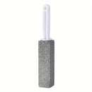 1pc Lavadora de piedra para baño con mango - cepillo removedor de incrustaciones, utilizado para inodoros, azulejos y cocinas - mango ergonómico, eliminador de impurezas difíciles, calcio, hierro y óxido, cepillo limpiador de ducha