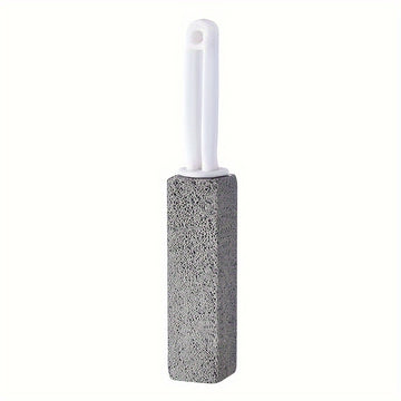 1pc Lavadora de piedra para baño con mango - cepillo removedor de incrustaciones, utilizado para inodoros, azulejos y cocinas - mango ergonómico, eliminador de impurezas difíciles, calcio, hierro y óxido, cepillo limpiador de ducha