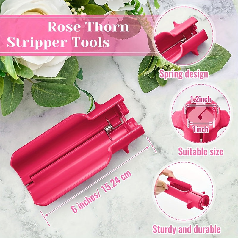 Herramienta para Eliminar Espinas de Rosas (2 piezas), Tijeras de Poda Duraderas para Jardinería, Arreglos Florales y Cuidado de Rosas