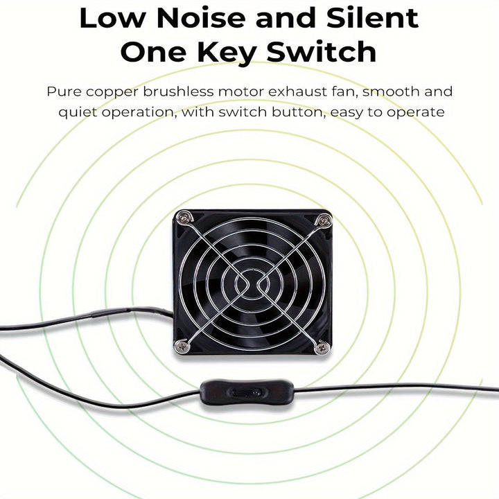 Kit de extracción de humos y ventilador de extracción de 1pieza para impresora 3D, ventilador de extracción de bajo ruido con alimentación USB y tubo de escape de plástico duradero, eliminación eficiente de humo, polvo y olores, incluye componentes elect