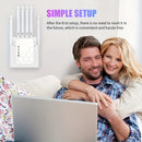 Amplificador de Señal WiFi con 6 Antenas - Banda Doble 2.4GHz/5GHz, Juego en Línea Fluido y 4K, Alta Penetración, Seguridad WPS, Enrutador/Punto de Acceso Dual, Conexión para Hogar Oficina Café (Enchufe US, 110-130V), Amplificador de Wifi de Alta Velocid