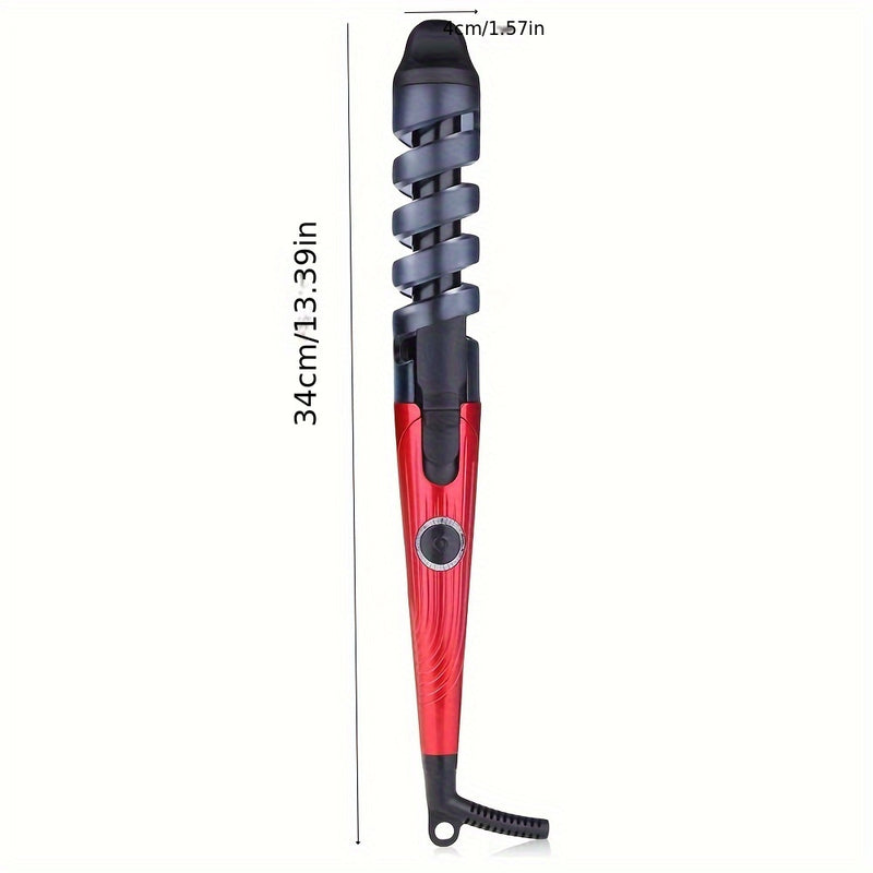 1 rizador de pelo, tenacillas para rizos en espiral, ruleros para ondas, rizos grandes y permanentes, crea rizos, ondas y lazos en tu cabello